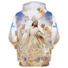 Uni Jesus Lion Lamb One Nation Under God Hoodies Jesus 3D Hoodie