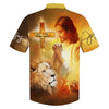 UniJames Jesus Prayer Lion Cross Hawaiian Shirts - Christian Hawaiian Shirt - Hawaiian Shirts For Men
