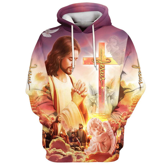 Uni Jesus Prays For His Disciples 3D Hoodie