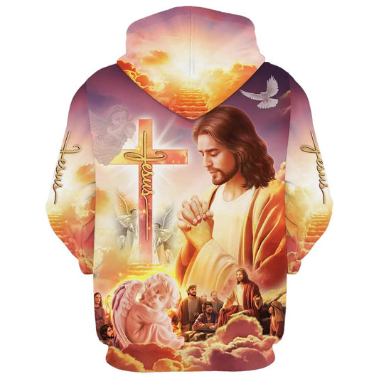 Uni Jesus Prays For His Disciples 3D Hoodie