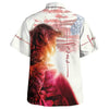 Unique Jesus US American Flag Hawaiian Shirt