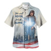 Unique Jesus We Will Never Walk Alone Hawaiian Shirt