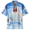 UniJames Jesus With His Arms Open Hawaiian Shirt - Jesus Is My Savior Hawaiian Shirts - Christian Hawaiian Shirt - Jesus Hawaiian Shirts