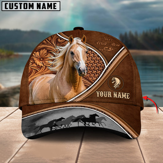 Uni Palomino Horse Never Walk Alone Personalized Name Cap