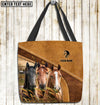 Unijames Horse Farm Lovers Custom Name 3D Tote Bag