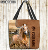Unijames Palomino Horse Farm Lovers Custom Name 3D Tote Bag