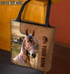Unijames Morgan Horse Farm Lovers Custom Name 3D Tote Bag