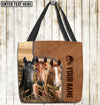 Unijames Horse Farm Lovers Custom Name 3D Tote Bag