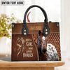 Unijames Appaloosa Horse Just A Girl Who Loves Horses Custom Name 3D Leather Handbag