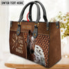 Unijames Appaloosa Horse Just A Girl Who Loves Horses Custom Name 3D Leather Handbag