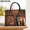 Unijames Horse Lovers Just A Girl Who Loves Horses Custom Name 3D Leather Handbag