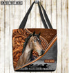 Unijames Hackney Horse Never Walk Alone Custom Name 3D Tote Bag