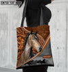 Unijames Hackney Horse Never Walk Alone Custom Name 3D Tote Bag
