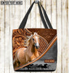 Unijames Palomino Horse Never Walk Alone Custom Name 3D Tote Bag