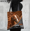 Unijames Thoroughbred Horse Never Walk Alone Custom Name 3D Tote Bag