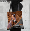 Unijames Morgan Horse Never Walk Alone Custom Name 3D Tote Bag