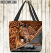 Unijames Warmblood Horse Never Walk Alone Custom Name 3D Tote Bag