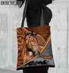 Unijames Warmblood Horse Never Walk Alone Custom Name 3D Tote Bag
