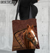 Unijames Thoroughbred Horse Carving Leather Pattern Custom Name 3D Tote Bag