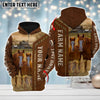 Uni Custom Name Farm Horse Lovers Merry Christmas 3D Printed Hoodie