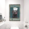 uni Black Labrador Retriever All Printed 3D Metal Sign