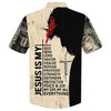 Unique Lion And Jesus Christian Faith Cross Religious Hawaiian Shirt