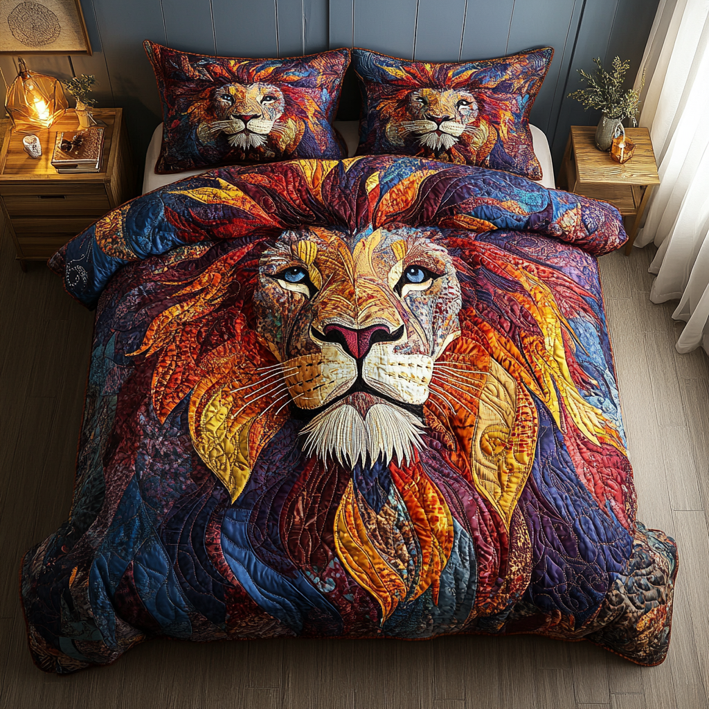 Lionheart Legacy 3-Piece Quilted Bedding Set NCU0DV3570