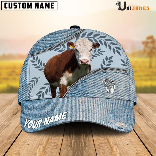 Uni Hereford Countryside Jean Pattern Customized Name Cap