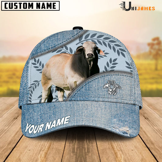Uni Brahman Countryside Jean Pattern Customized Name Cap