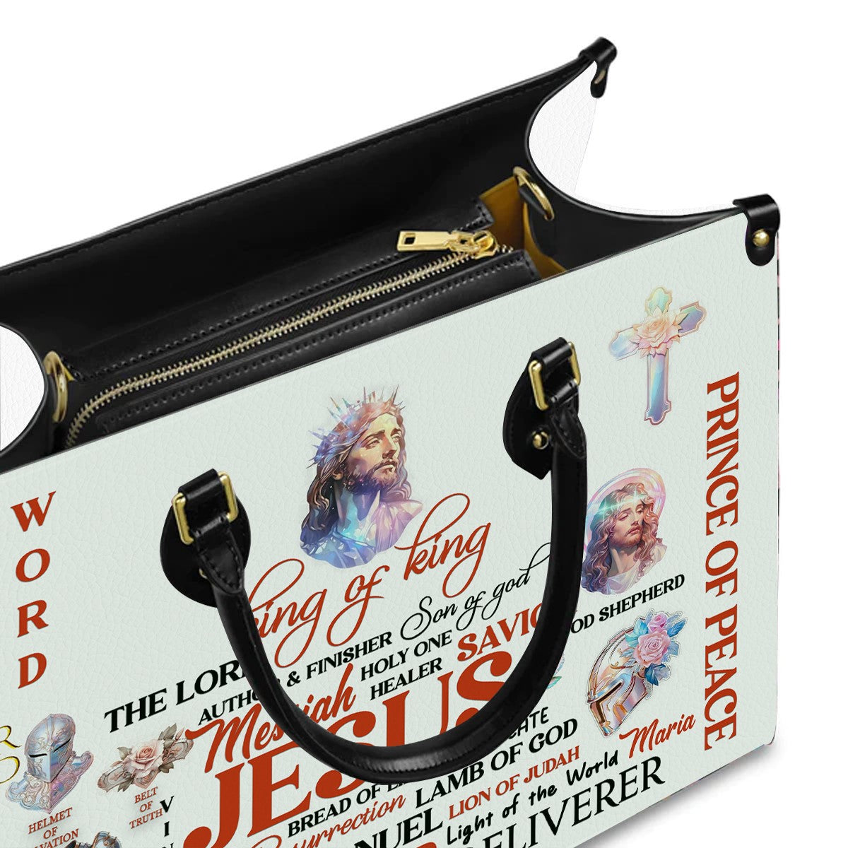 Jesus The Lord King Of King Leather Handbag, Handbag Design, Personalized Leather Handbag, Gifts for Women, CABLTB01051123.