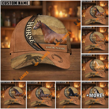 Unijames Personalized Name Vintage Western Horse Cap