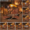 Unijames Personalized Golden Sunset Tooled Leather Cap