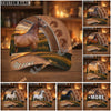 Unijames Personalized Sunset Zipper Horse Portrait Cap