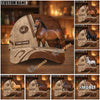 Unijames Personalized Equestrian Horseshoe Leather Classic Cap