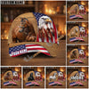 Unijames Personalized American Eagle & Horse Patriotic Cap