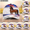 Unijames Personalized Horse America 250 Years of Freedom Classic Cap