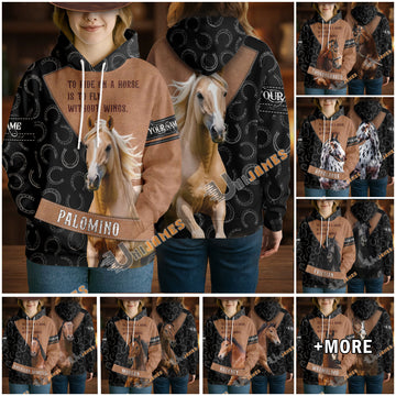 Uni Winter Horse Lover Personalized 3D Hoodie