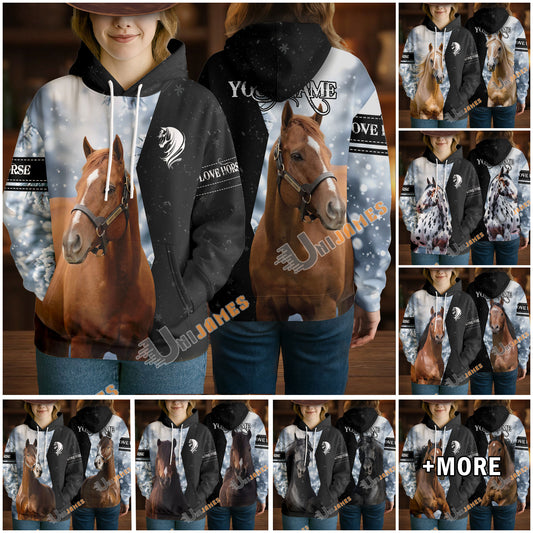 Uni Custom Western Horse Hoodie