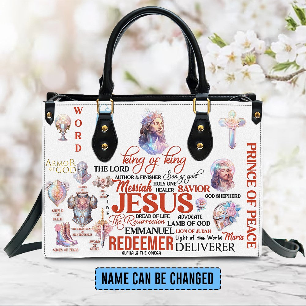 Jesus The Lord King Of King Leather Handbag, Handbag Design, Personalized Leather Handbag, Gifts for Women, CABLTB01051123.