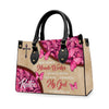 Way Maker Miracle Worker Leather Handbag, Butterfly Pink Leather Handbag, Gifts for Women, CABLTB01311023.