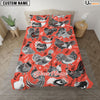 Uni Chicken Art Pattern Custom Name Bedding Set