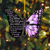 UniJames Faithful Butterfly Memorial Acrylic Ornament