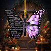 UniJames Faithful Butterfly Memorial Acrylic Ornament