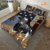 Uni Holstein America Customized Name 3D Bedding Set