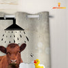 Uni Red Angus I Don't Sing In The Shower 3D Shower Curtain