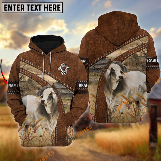 Uni Brahman Custom Name On Sleeve 3D Hoodie