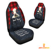 Uni Customized Name Holstein Jean Overalls Pattern Car Seat Covers (2Pcs)