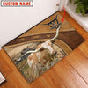 Uni Texas Longhorn Personalized - Welcome  Doormat