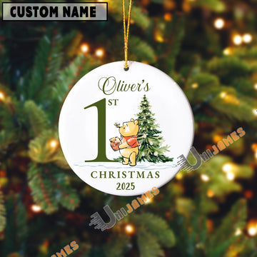 UniJames Personalized First Christmas For Baby Ceramic Ornament
