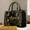 Handbags - Uncover the sacred meaning of your name - Custom Name & Color - Personalized Leather Handbag - CABLTB01090625